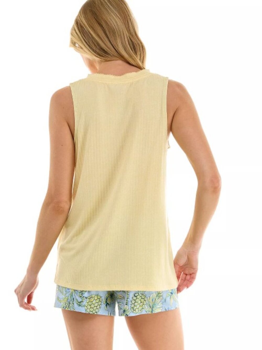Croft & Barrow 2 Piece Pajama Tank Top & Shorts Set * Large !! * - Picture 2 of 7